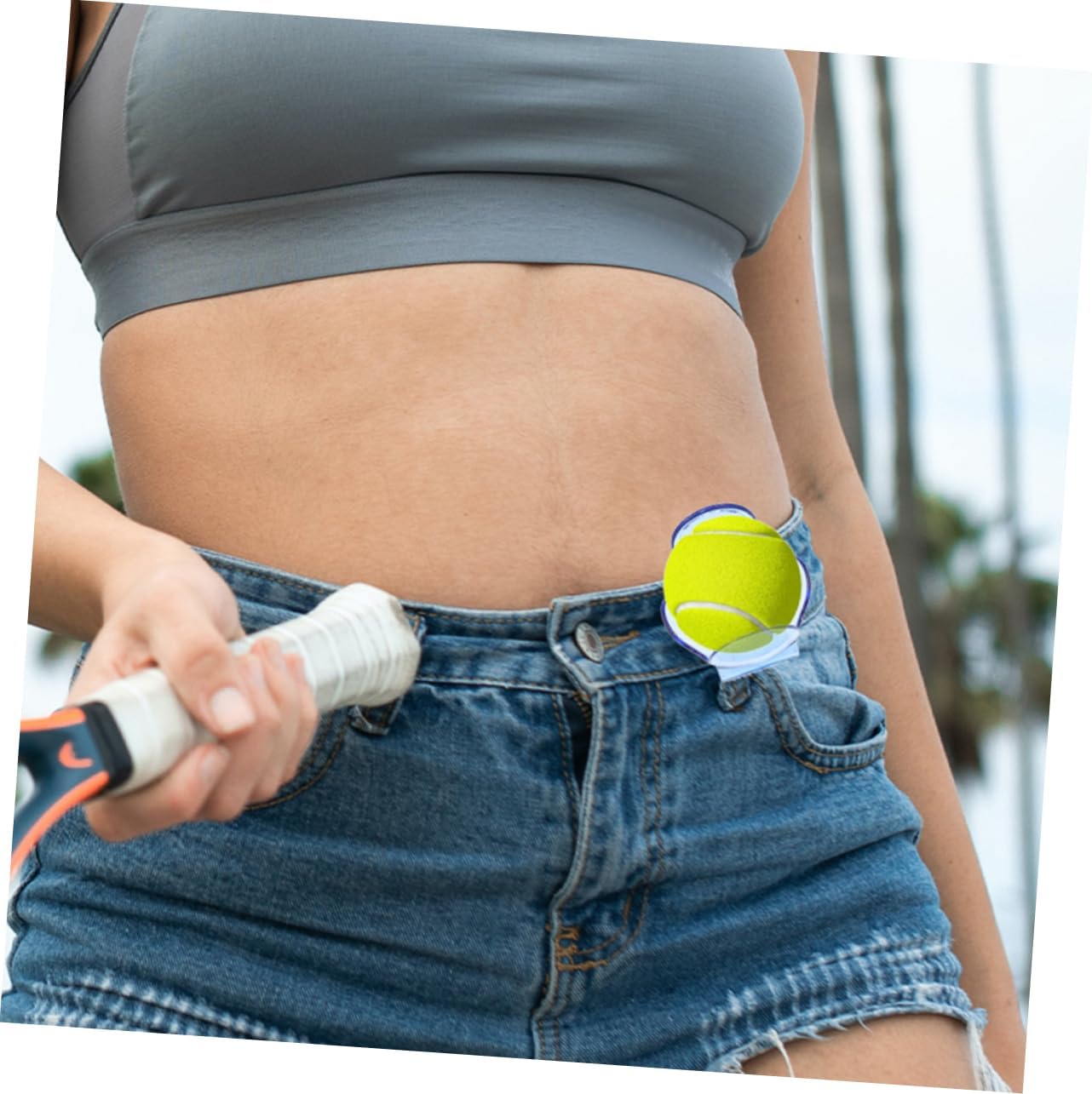 Transparent Tennis Clip Tennis Balls Tennis Accessories Belt Tennis Holder Tennis Supplies Tennis