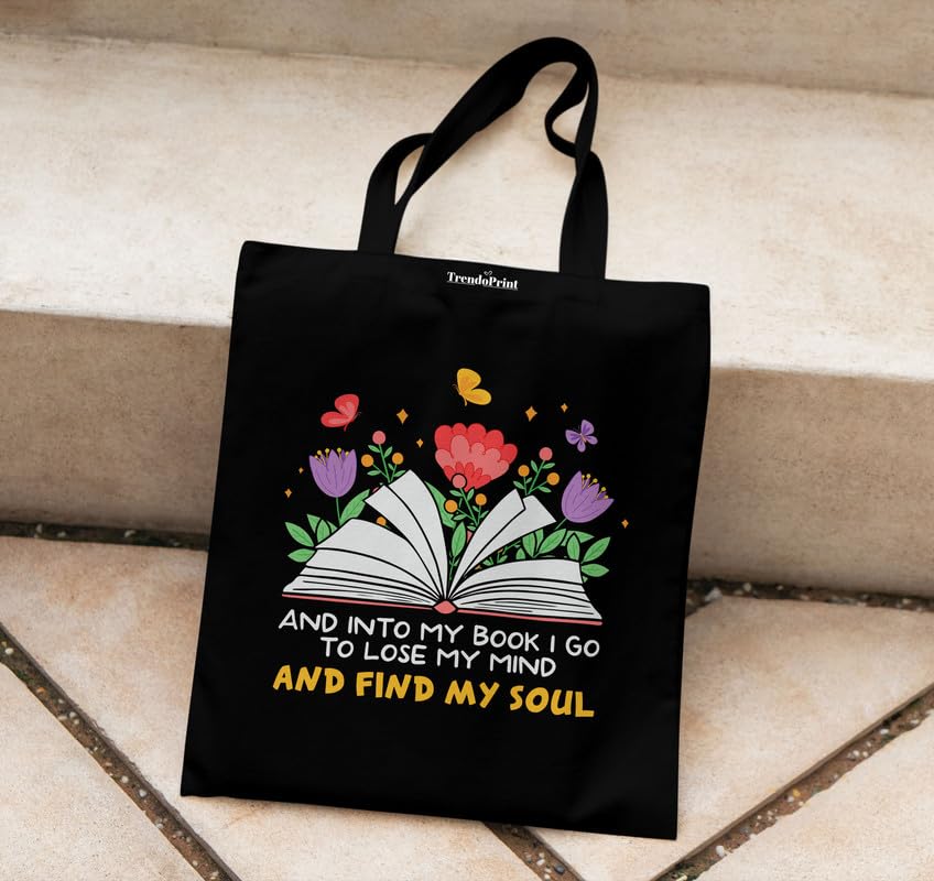 Image of TrendoPrint Reusable Shopping Bag Canvas Tote Bag for Grocery, College, Office & Shoulder Handbag Travel Bag for Men and Women (14x16 inches)