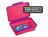 It's Academic Flexi Storage Box with Lid, Collapsible Pencil Case Design for Craft and School Supplies, 3-Pack – view 3