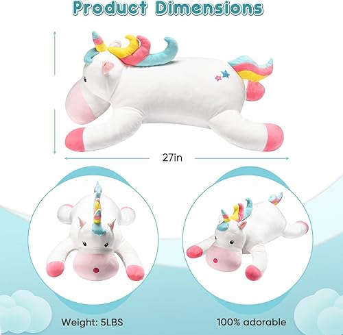 Miniatura 3 de Fryser Animales de peluche con peso de 5 libras, juguete de peluche con peso de 5 libras, juguetes de peluche con peso para niños y adultos,