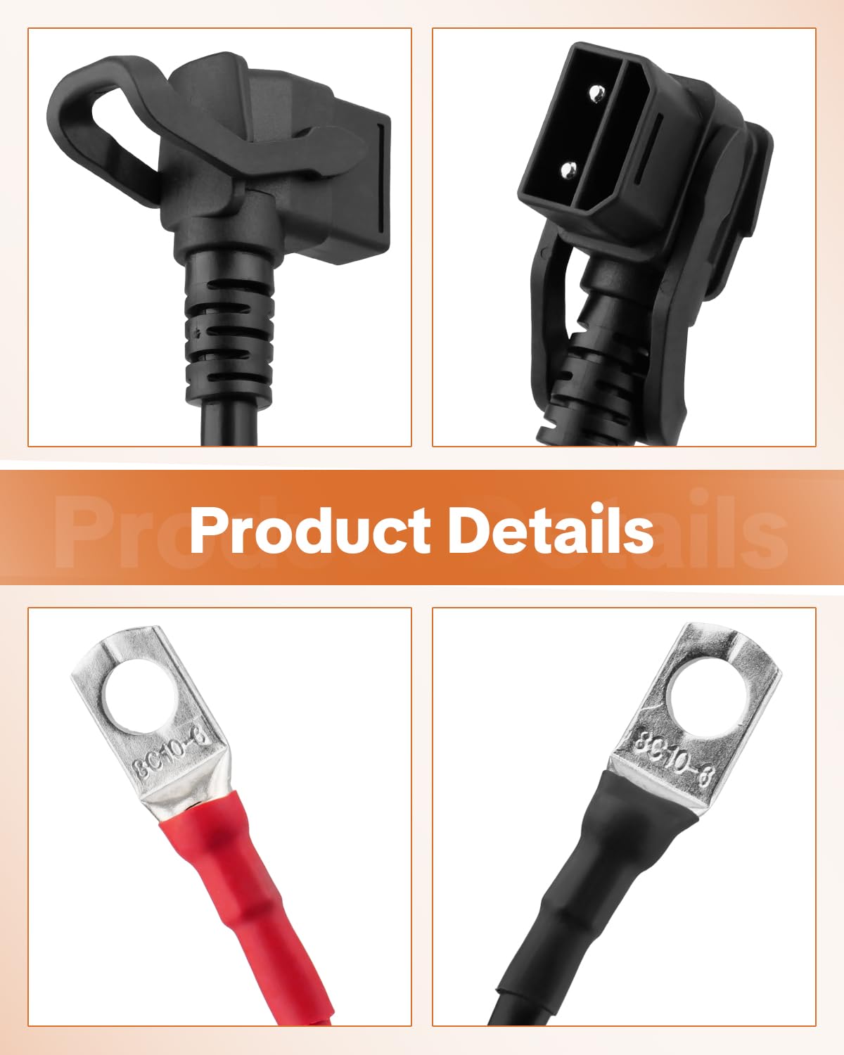 Battery to Discharge Port Connector Fit for Tuttio Soleil01 Ebike Battery Connector & Discharge Port (Spark-Proof), This Connector is Not Interchangeable with Non-Spark-Proof Versions