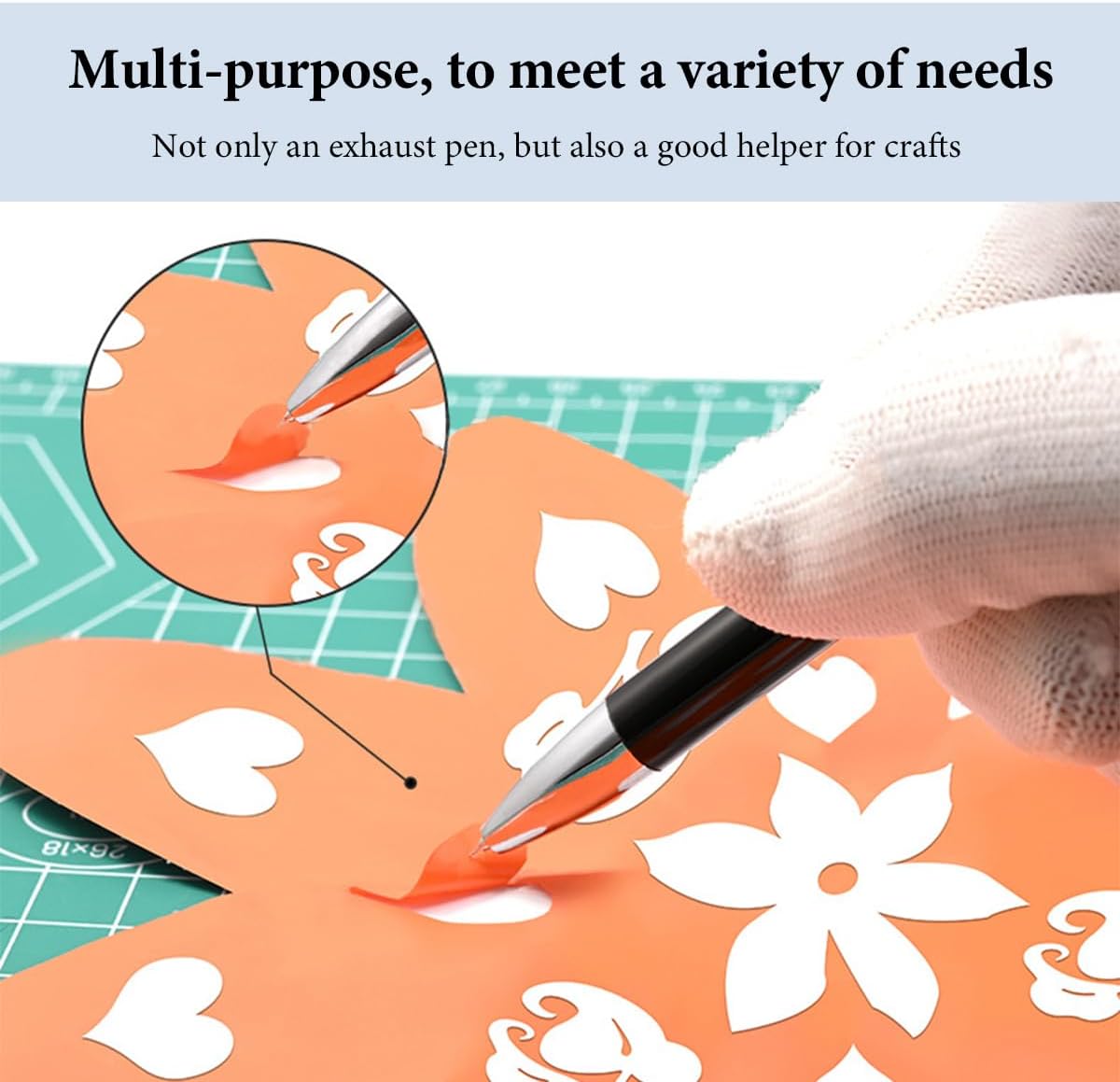2PCS Pin Pen Weeding Tool for Vinyl, Precision Needle Retractable Craft Vinyl Weeding Pen, Quick Air Release Tool Pinpen for Easy Craft Vinyl Projects, Car Accessories (Black)