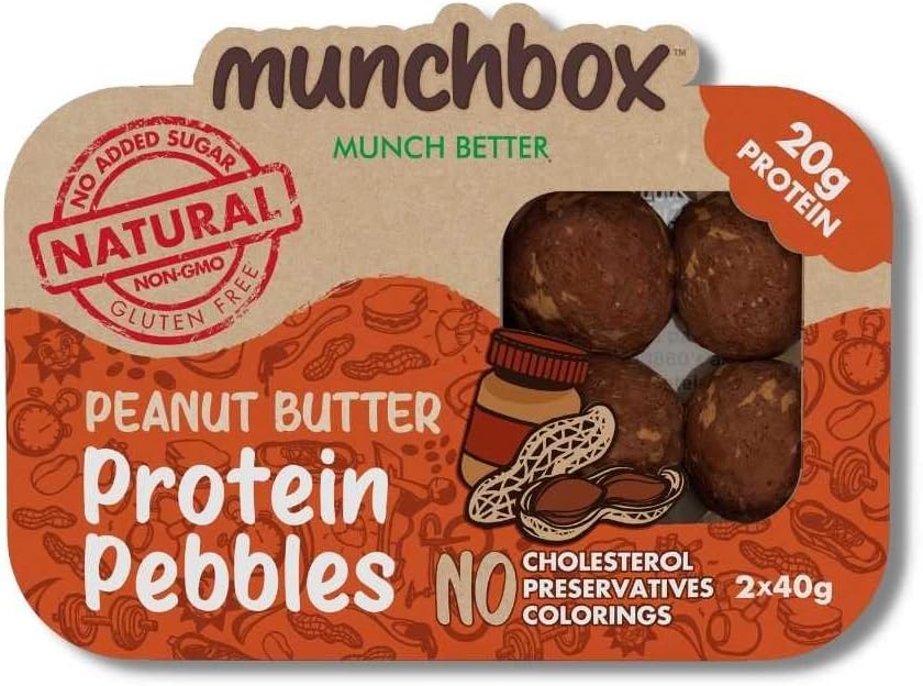 Munchbox Protein Pebbles Peanut Butter, 80 g (Pack of 1)