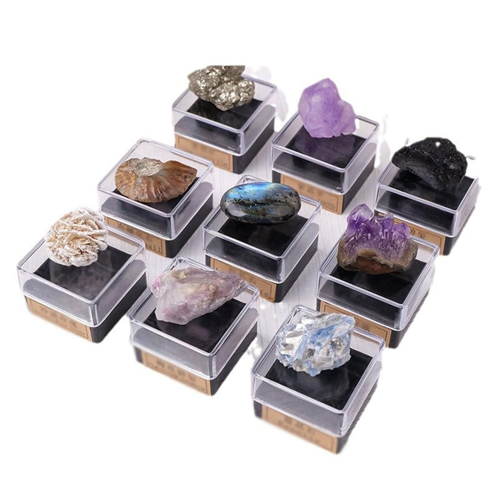 QWZTAEOZA Set, for Tumbling,Crystal Collection Kit, Rough Stones for Home Garden Decor
