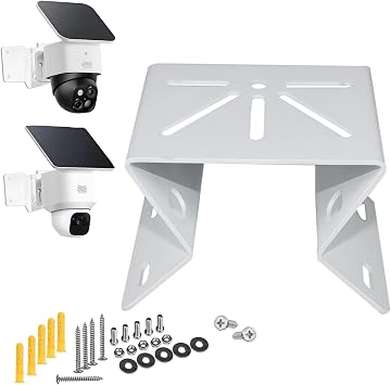 Camera Corner Mount Compatible with eufy SoloCam S340/E30/E42/Security 4G LTE Cam S330,to Achieve a 270 Wider View of Exterior Wall Corner,Bracket for PTZ Camera,Stainless Steel,Outdoor