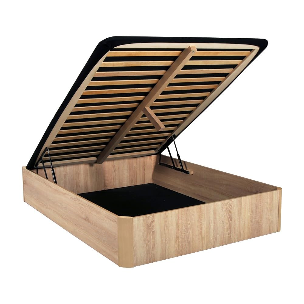 WEBER INDUSTRIES Letto baule Spiro 160 x 200 cm + 1 letto/arredamento rovere sbiancato