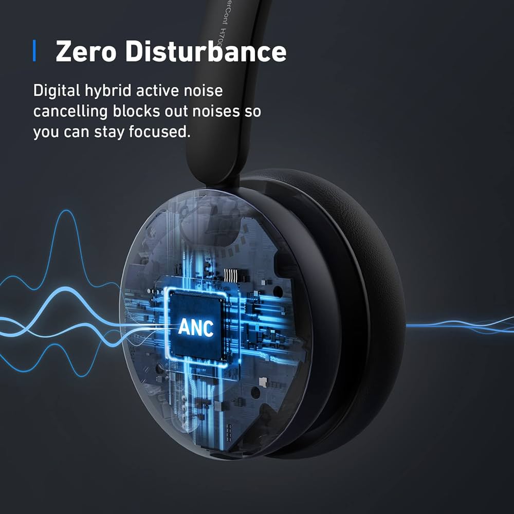 Anker PowerConf H700 Upgraded Version, Bluetooth Headset with Mic