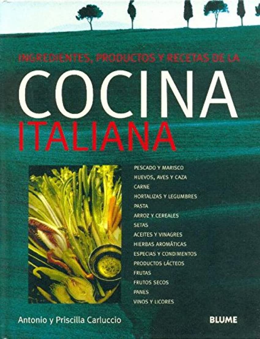 Cocina italiana. Ingredientes, productos y recetas
