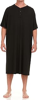 Mens Nightshirt Short Sleeve Lounge, Sleep Shirt, Mens Sleeping Top