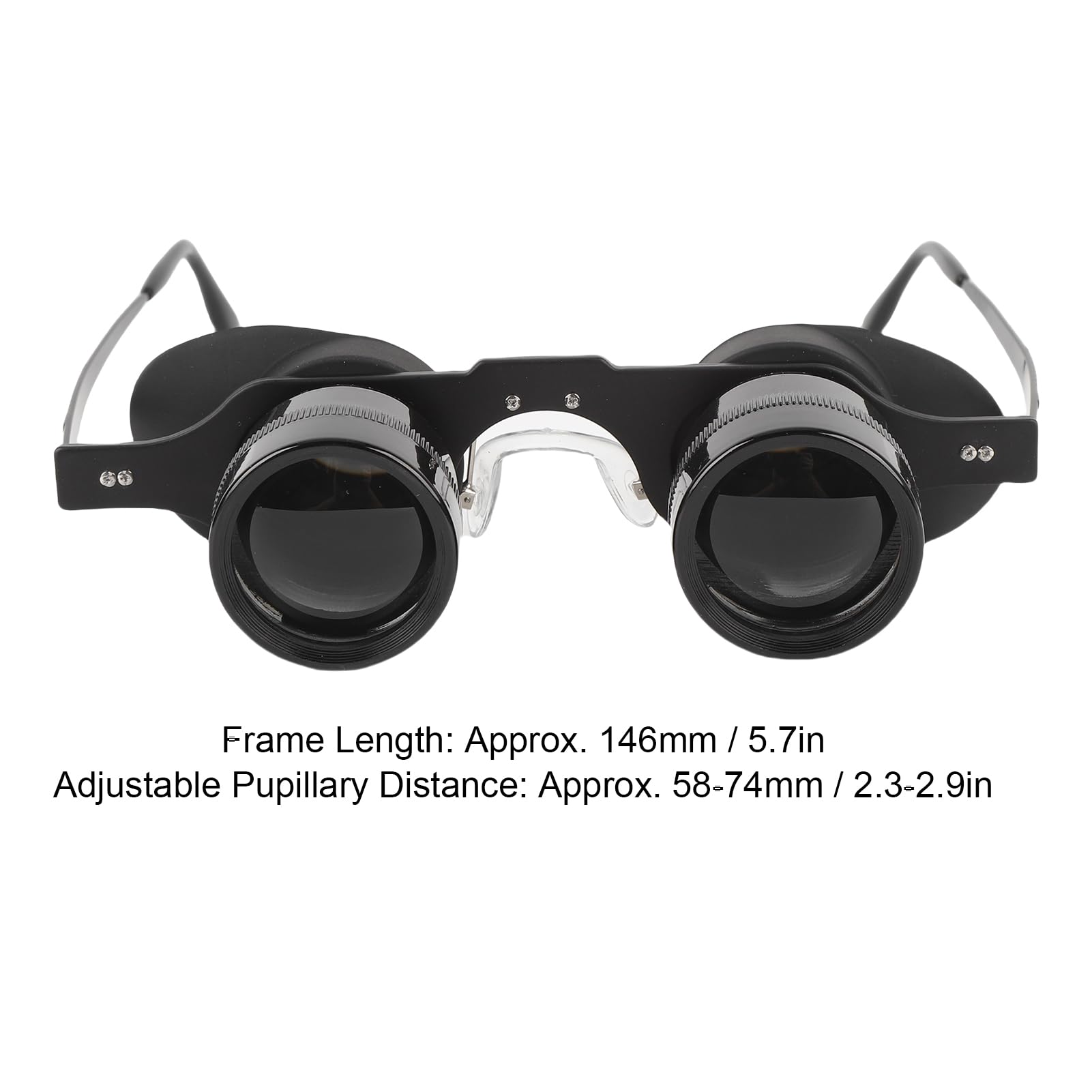 10x Occhiali Binoculari, Binocoli da Pesca Portatile HD Lens, Occhiali Pieghevoli Multiuso Professionisti per Concerti Teatro Opera Birdwatching Sport