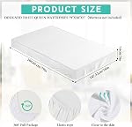 HunnmingRe 2-3 pouces Matelas Topper Cover (Only Cover) Memory Moam Protecteur Microfibre Memoric Mousse pour Latex Matelas gel Topper RV (Reine 80 x 60 De pouce, blanc)