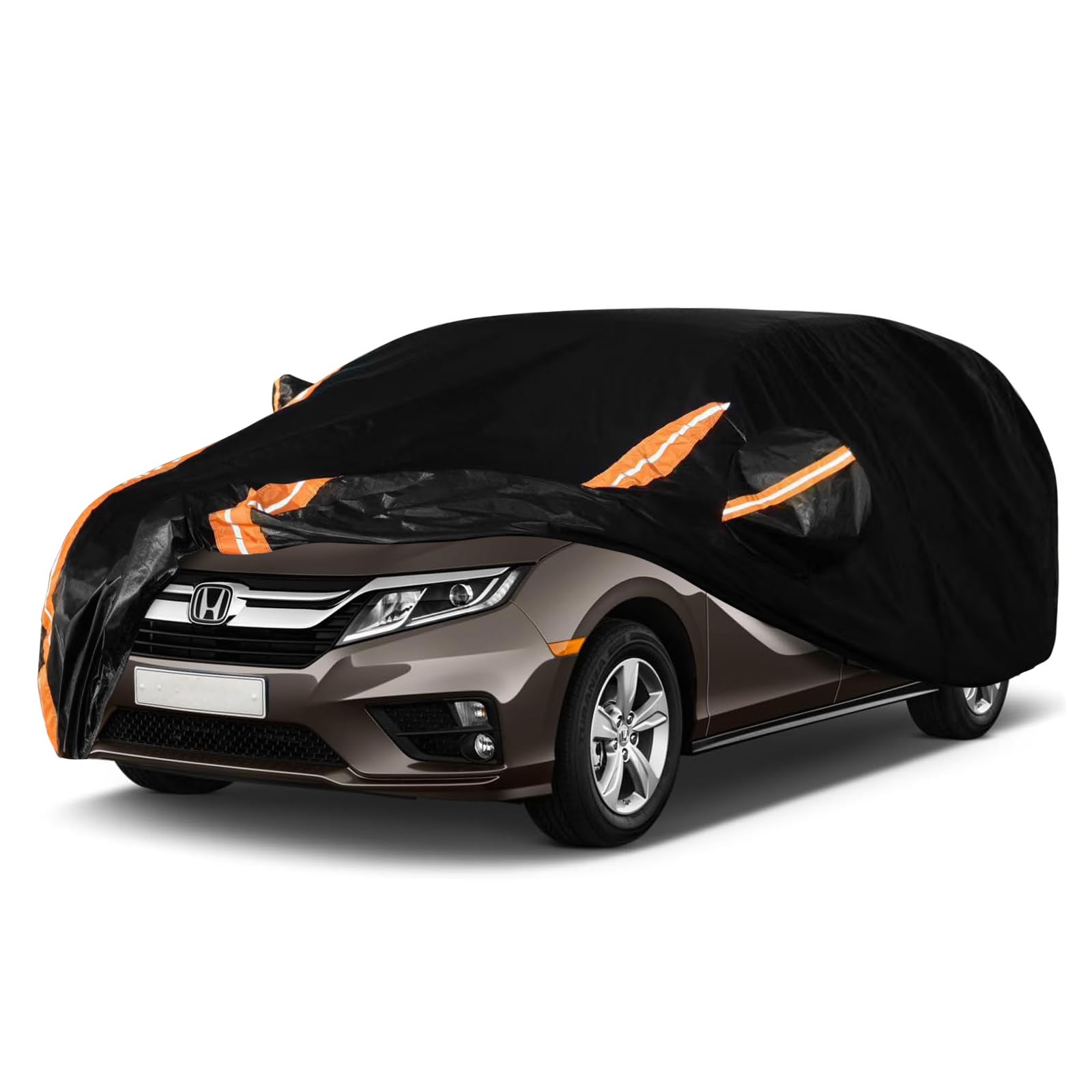 Car Cover Custom Fit for 1999-2025 Honda Odyssey, 8-Layer Waterproof All Weather SUV Cover, Full Exterior Cover Sun Rain Protection with Door Zipper and Storage Bag