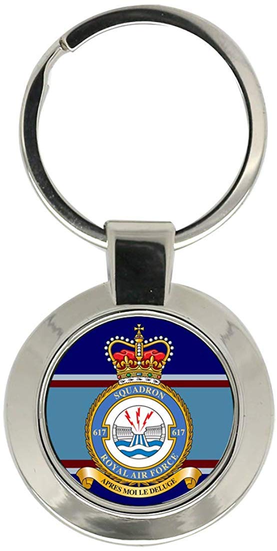 Giftshop Uk Unisex Silver Coloured Metal 617 Squadron, Raf Key Ring