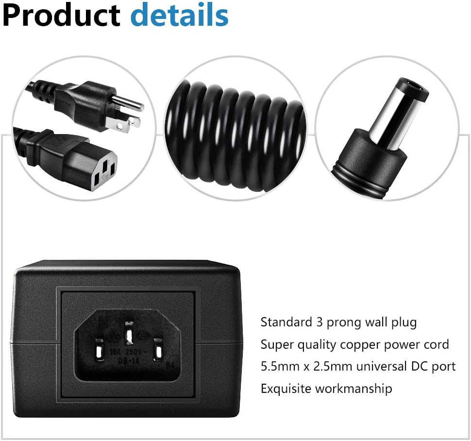 SHNITPWR 12V 6A AC DC Power Supply Adapter Converter 100V~240V AC to DC 12 Volt 6 Amp 72W LED Driver Transformer with 5.5x2.5mm Plug for 5050 3528 LED Strip 3D Printer CCTV Security System LCD Monitor - Image 4