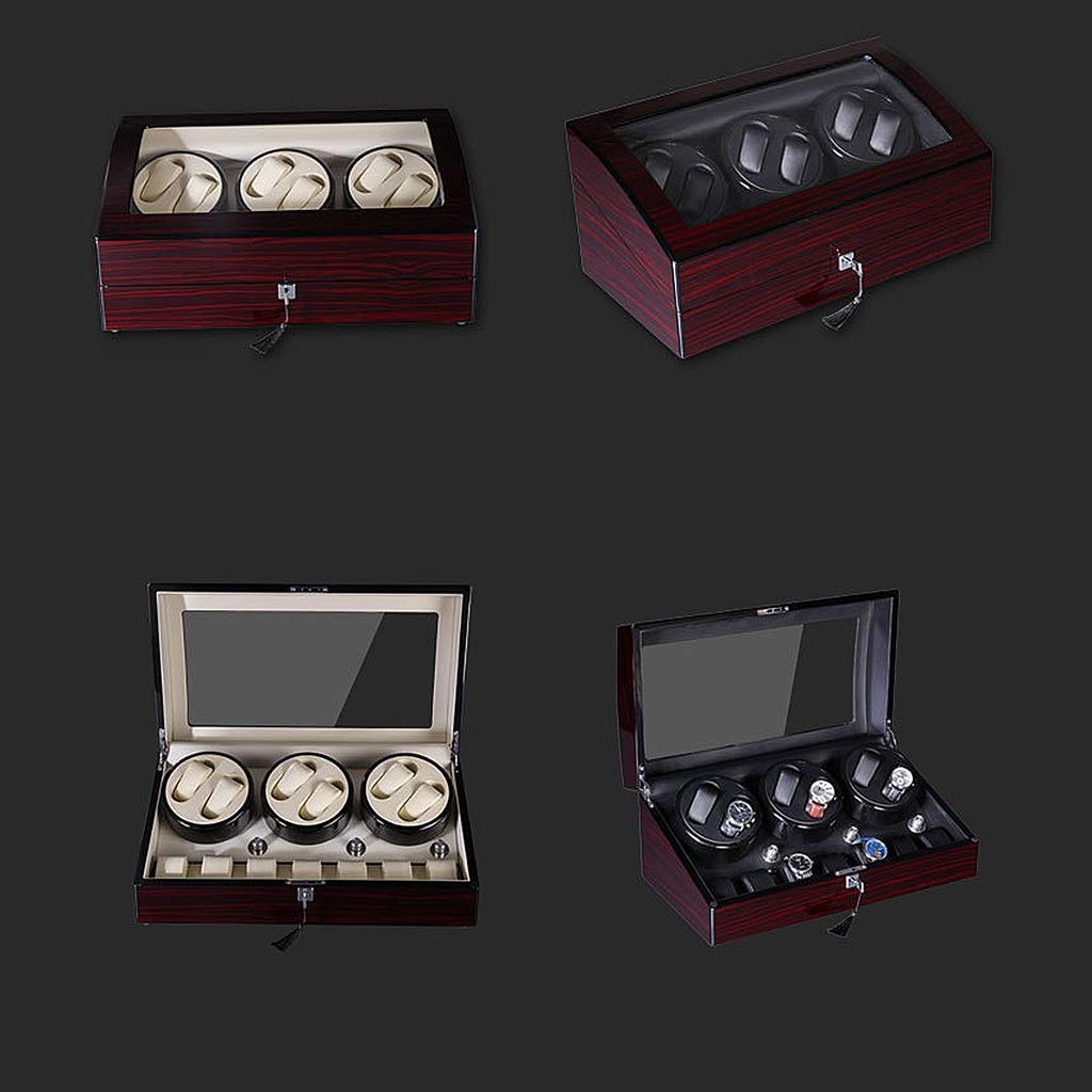 Caja expositora de relojes de alta gama con 20 compartimentos, mesa de almacenamiento retro para relojes domésticos y cerradura con llave Beauty Comes