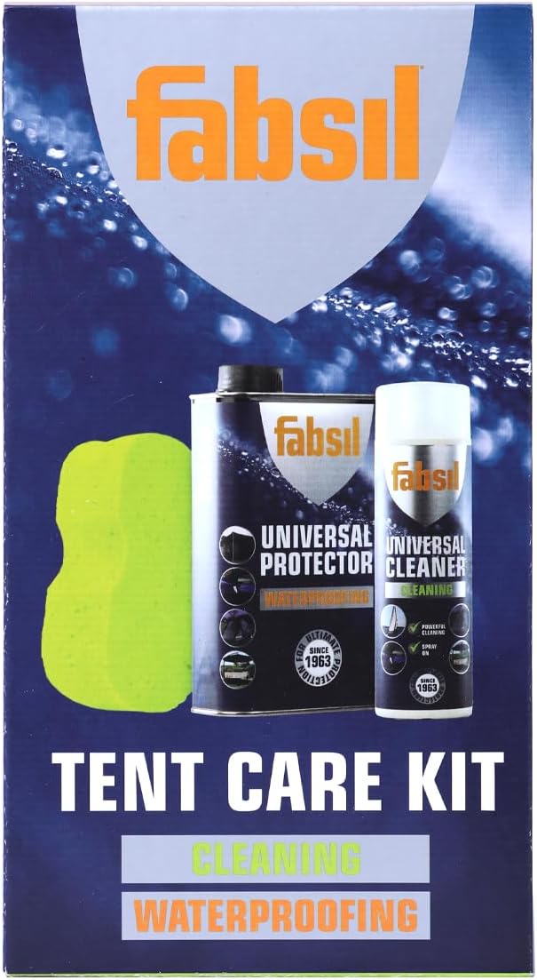 Fabsil All-In-One Tent Care Kit - Black, 1L/500ml