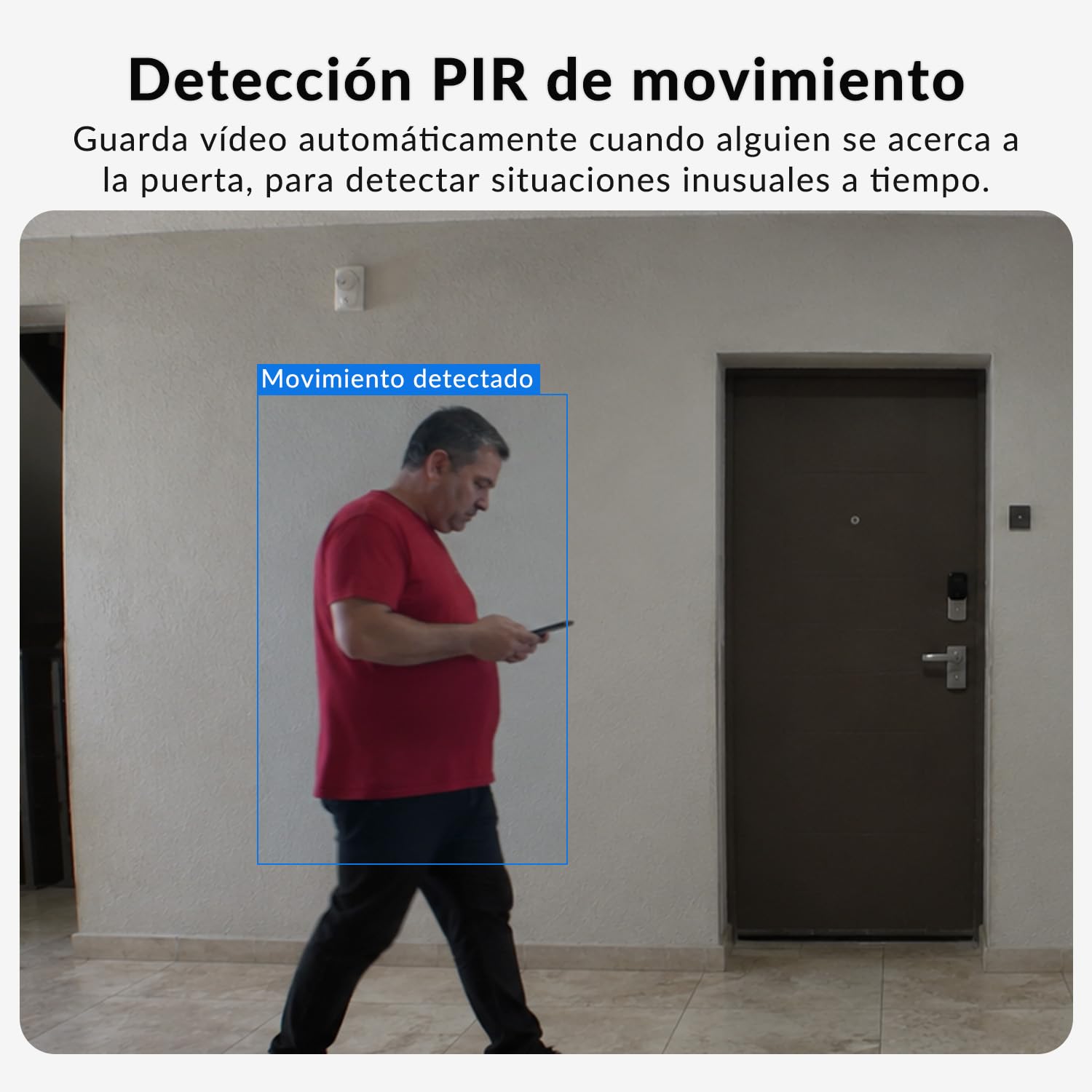 Zeerkeer Timbre Inalámbrico con Cámara y Pantalla 4.5" Sin WiFi | Detección PIR, Monitorización Manual, 170° Gran Angular, Batería de 4000mAh, Impermeable IP65, Audio Bidireccional