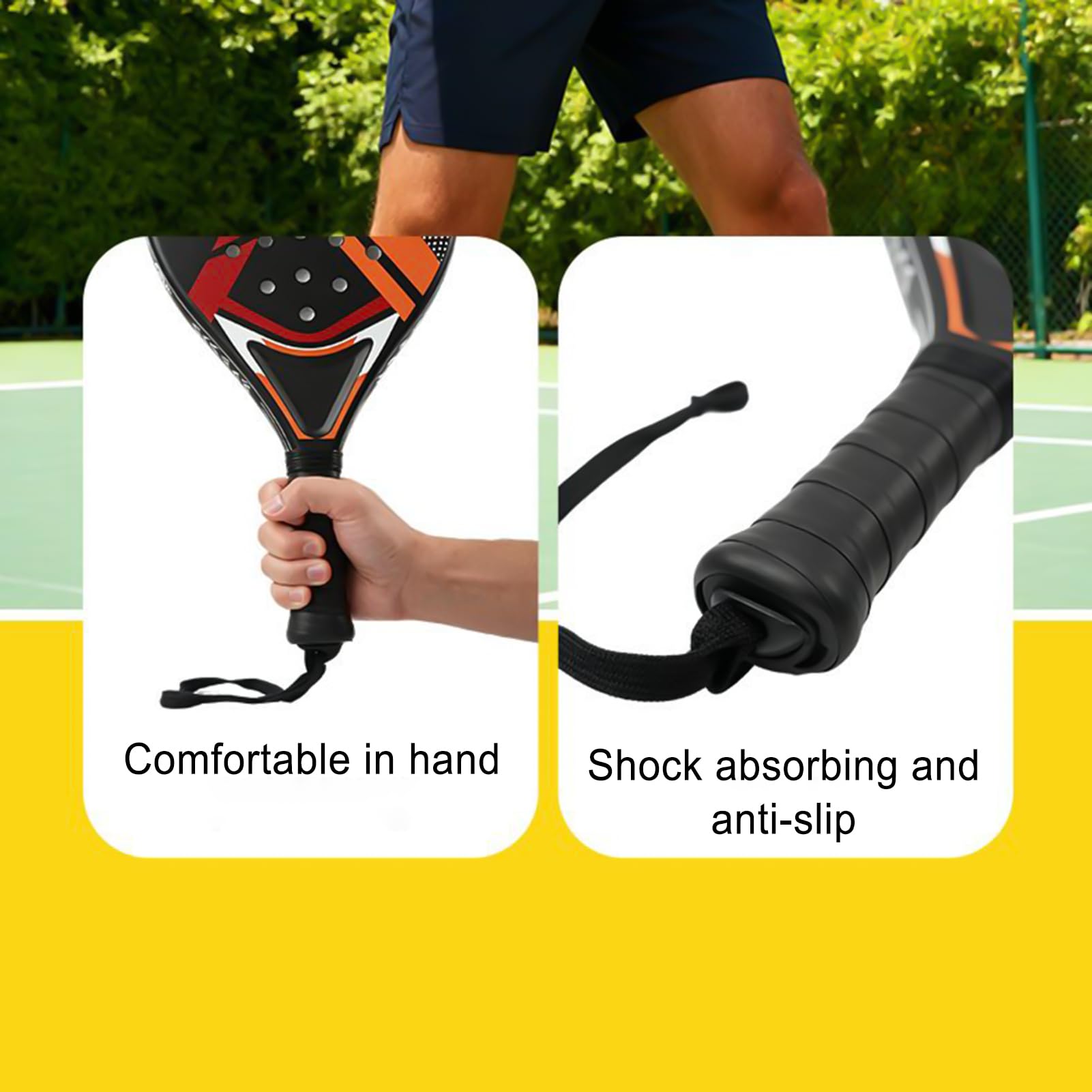 Set Complet de Raquettes de Tennis Raquettes De Sport Antichoc Et Légères | Kit Débutant Raquettes Tennis Pour Deux Joueurs pour et Athlètes Sport Entraînement Loisirs en Extérieur Intérieur et