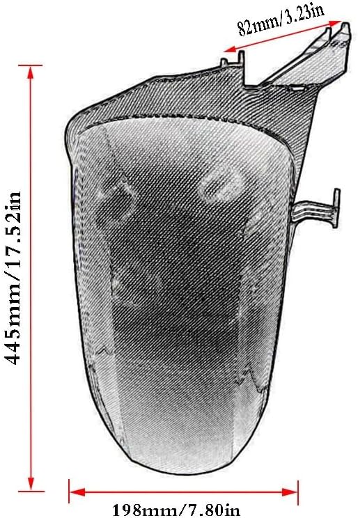 Miniatura 6 de TEMKIN W Motorcycle Rear Fender Mudguard Mud Guard Cover Splash Wheel Protector for Yamaha Xmax 400300250 2018-2022 Y (Color  Black)