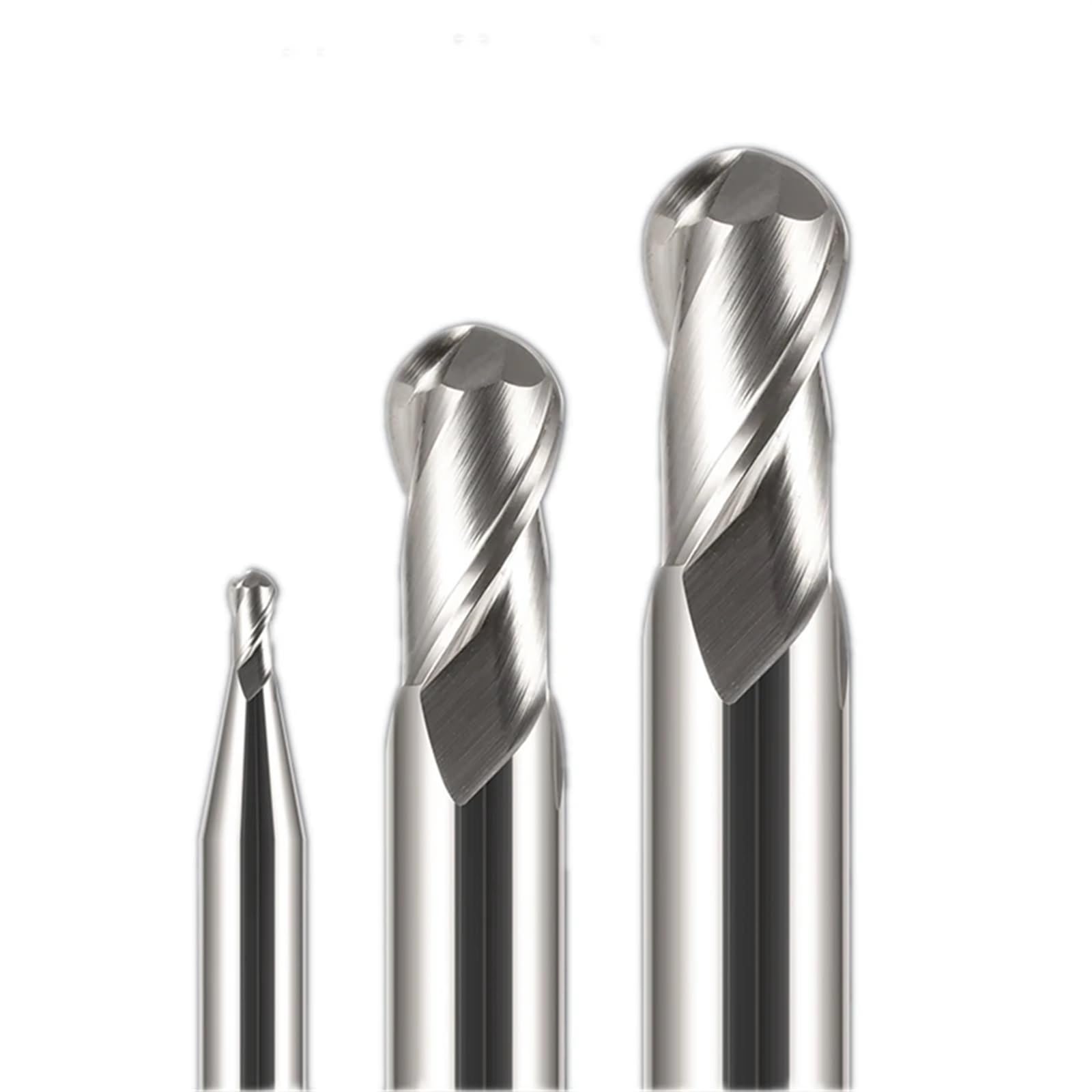 HRC50 55 65 2 fraise à bout sphérique en carbure de tungstène, outil de fraisage de mèche de routeur CNC R0.5 R1 R1.5 tête sphérique 6mm 8mm 10mm (Size : HRC55-AL, Color : R4.5xD10x75 2F)