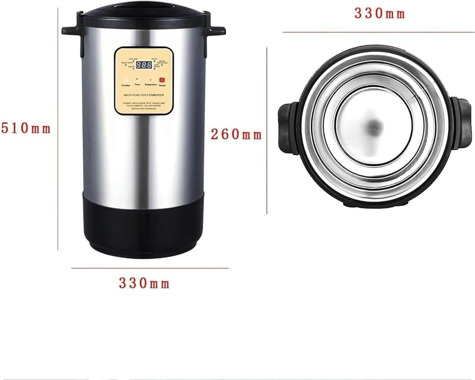 Gewerbliche Fermentationsanlage mit 12-Liter-Joghurtfermenter, vollautomatische intelligente Steuerung, für Knoblauch, Naturjoghurt, Essiggurken, Klebreis, Joghurt,