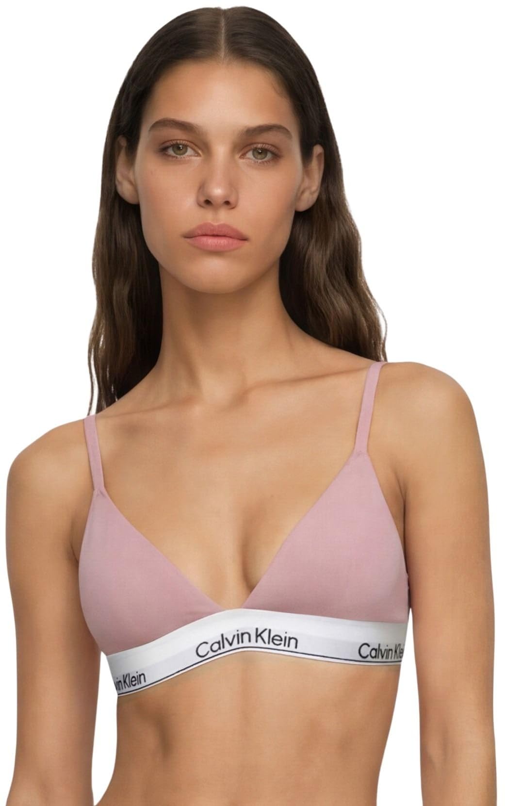 Calvin Klein Damen Triangel BH Lightly Lined mit Logobund
