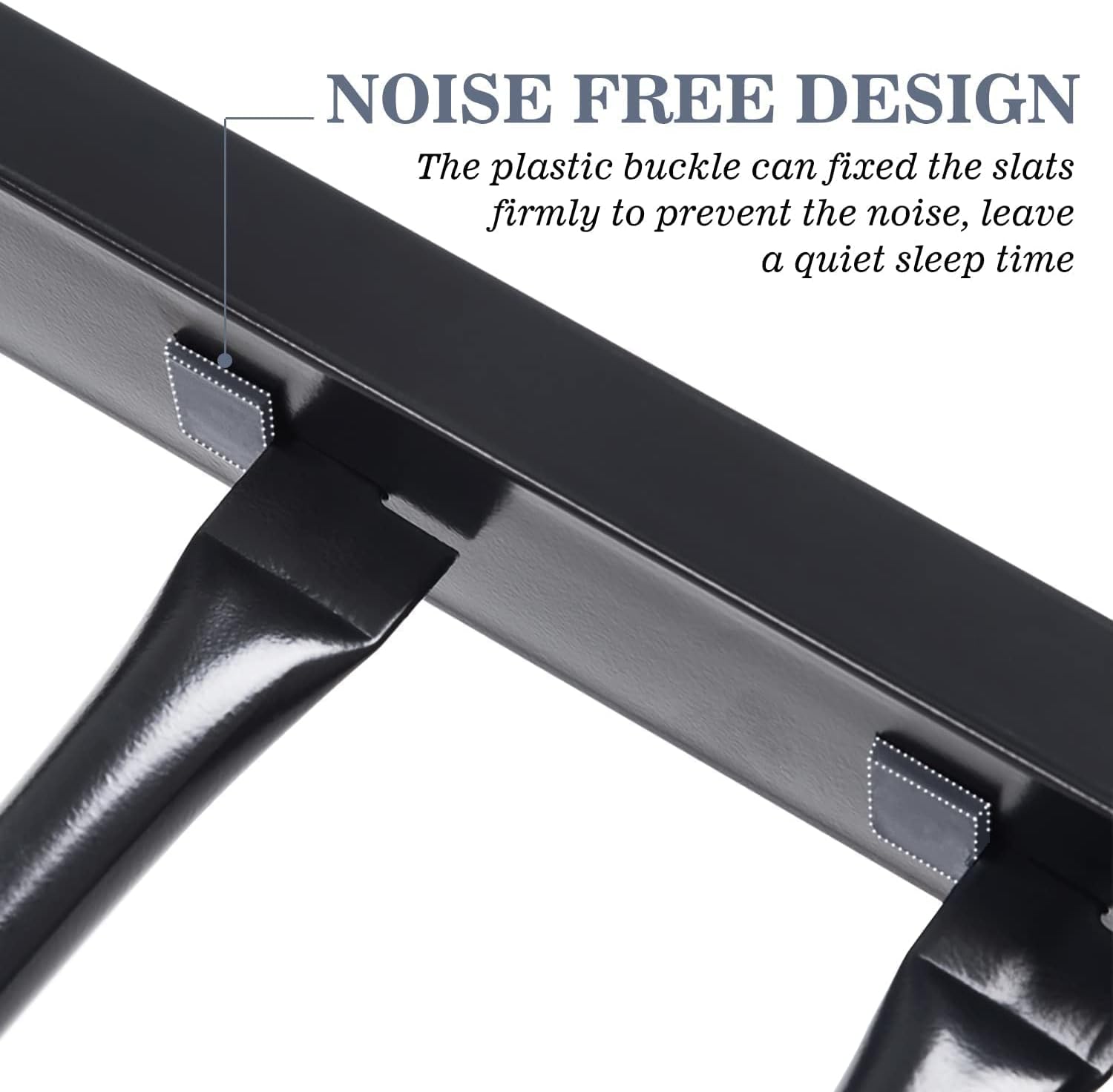 Allewie Metal Bunk Bed Twin Over Twin Size for Junior & Adults with Ladder and Heavy Duty Guardrail, Small Space Saving Design for Bedroom Kid Room and Dorm, Black