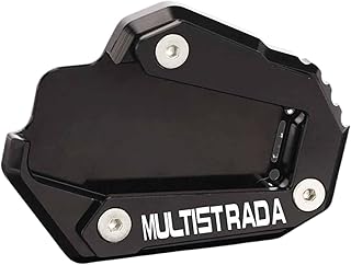 JSDHFQ Extensión De Soporte Lateral para Motocicleta CNC Placa De Soporte Ampliadora Color Rojo Y Negro para D&ucati Multistrada 950 2018-2019-2020 Multistrada 950S