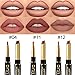 evpct 3Pcs Chestnut Nude Brown Matte Lip Liner and Lipstick Combo Set Kit for Women Antique Rose Magic Lipstick 24 Hours Original Lip Liner Makeup Stain Long Lasting Waterproof Smudge Proof labial