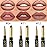 evpct 3Pcs Chestnut Nude Brown Matte Lip Liner and Lipstick Combo Set Kit for Women Antique Rose Magic Lipstick 24 Hours Original Lip Liner Makeup Stain Long Lasting Waterproof Smudge Proof labial