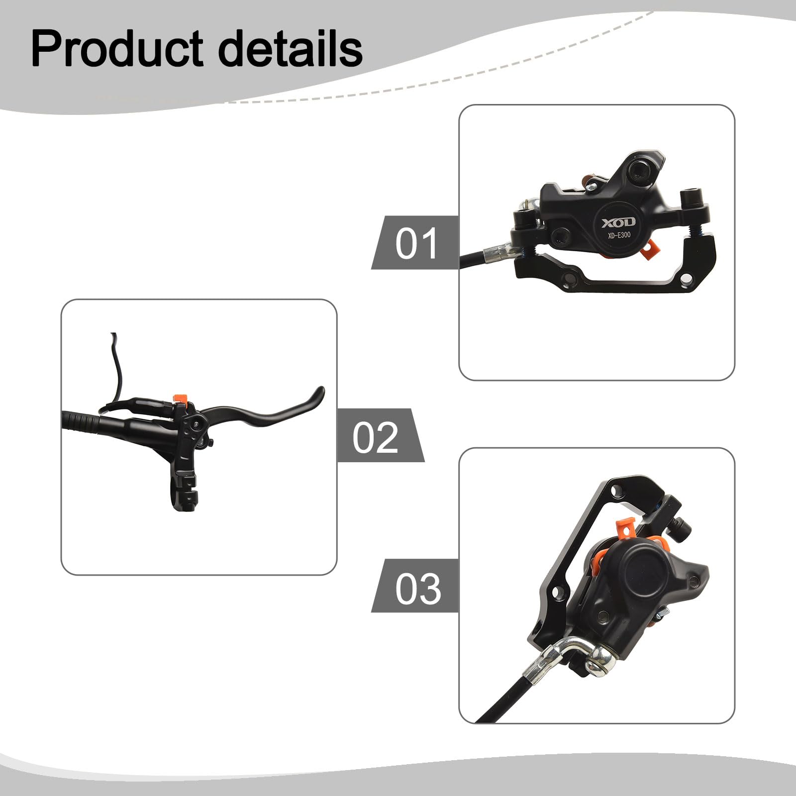 Amazon.co.jp: MTBディスクブレーキセット、XOD電動自転車、油圧