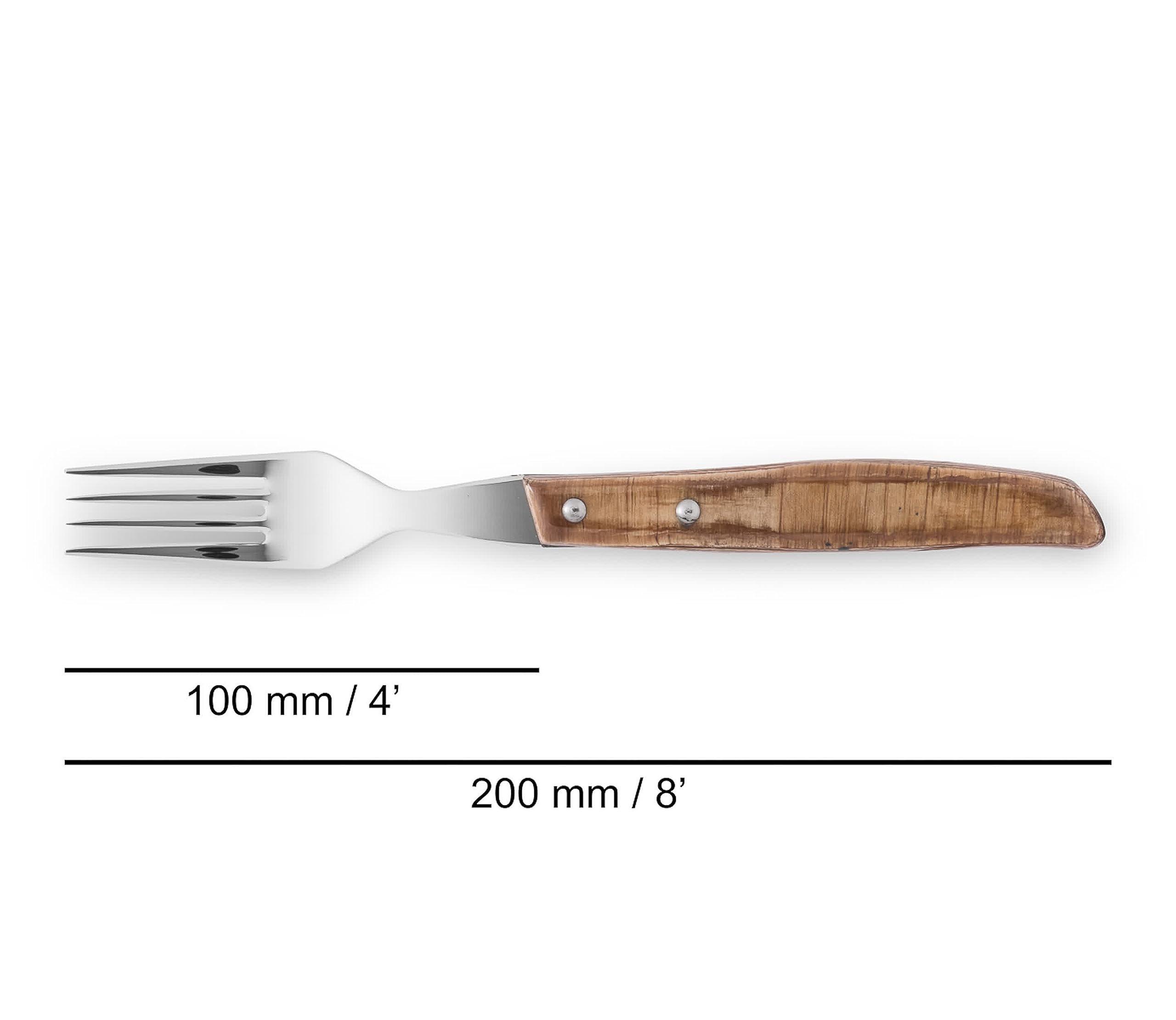Arcos Juego Cuchillos carne 12 piezas Acero Inoxidable y Hoja - mm. Paquete Cuchillo bolsillo con filo perla cortar y filetear carne. Mango ergonómico polioximetileno POM. Serie Mesa. Color marrón.