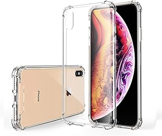 Hually Case for iPhone XS and iPhone X, (5.8 inch) Crystal Clear (Anti-Scratch and Shock-Absorption) Soft Silicone TPU Phone Cover for iPhone XS/iPhone X