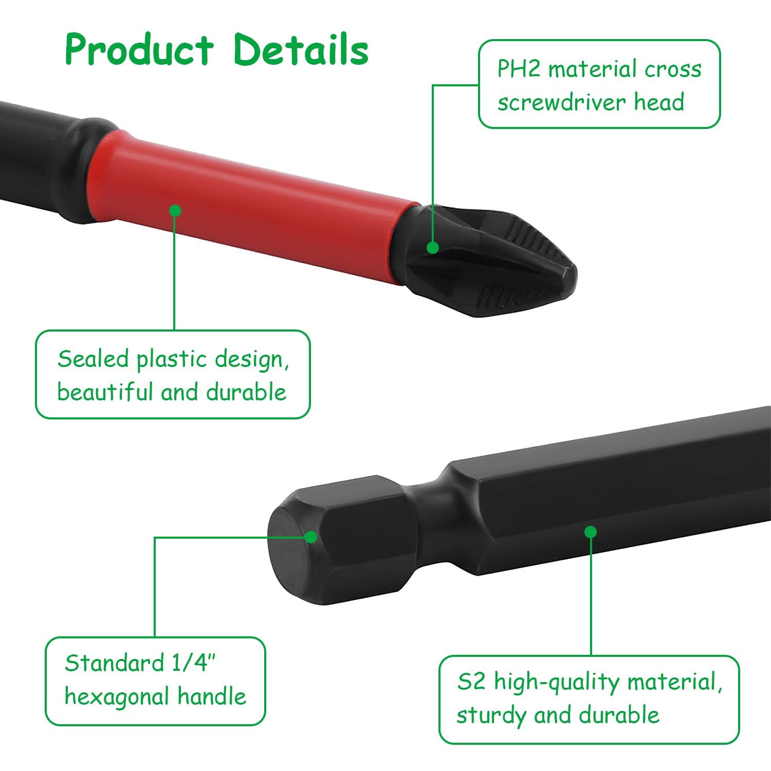 12 Pezzi Set da Inserti per Avvitatore Professionali, 25mm/50mm/65mm/70mm/90mm/150mm Punte Avvitatore Magnetiche, Snodo Avvitatore per Vari Fai da te e Lavorazione del Legno (1)