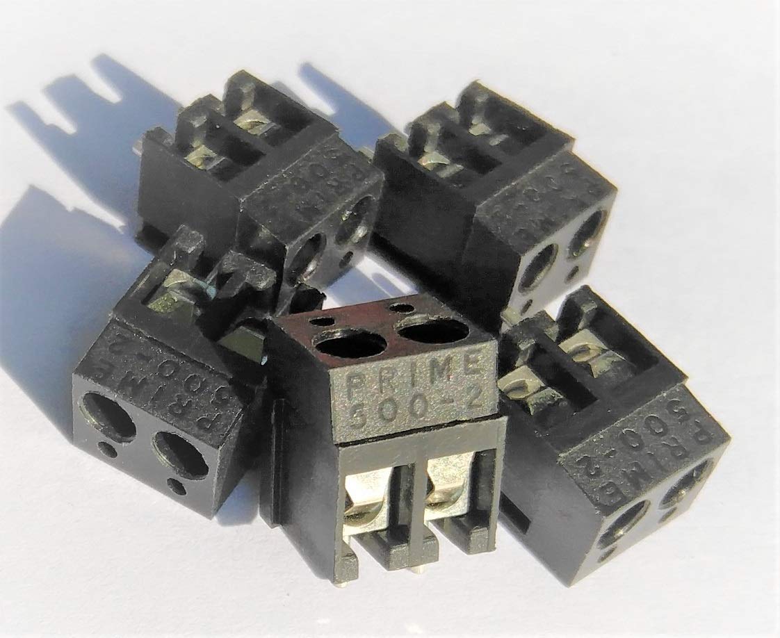 Vasp Electronics PCB Mount Screw Terminal 2 Pole - Pack of 10