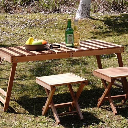 Table pliable Bea Air avec table d'appoint et tabourets ultra compacts - 2