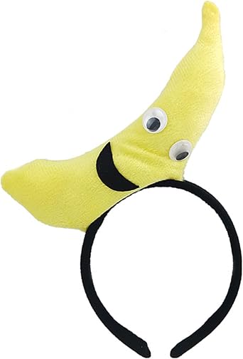 Funny Fruit & Veggie Carrot Banana Apple Pumpkin Headband Accessories for Halloween Dress Up