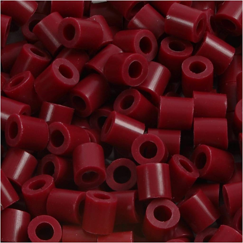 Nabbi Melting beads ~Ø 5 x H 5 mm 1.100 pcs. dark red #4, 1100-Piece