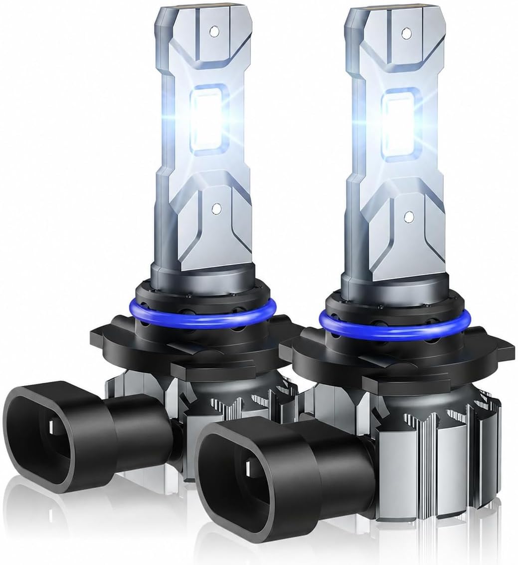SEALIGHT H11 Bulbs, 70,000LM Super Bright 6500K Cool White H11/H9 Bulbs, 70000Hours Lifespan, H8/H9 Fog Bulbs with 15000RPM Cooling Fan, Pack of 2