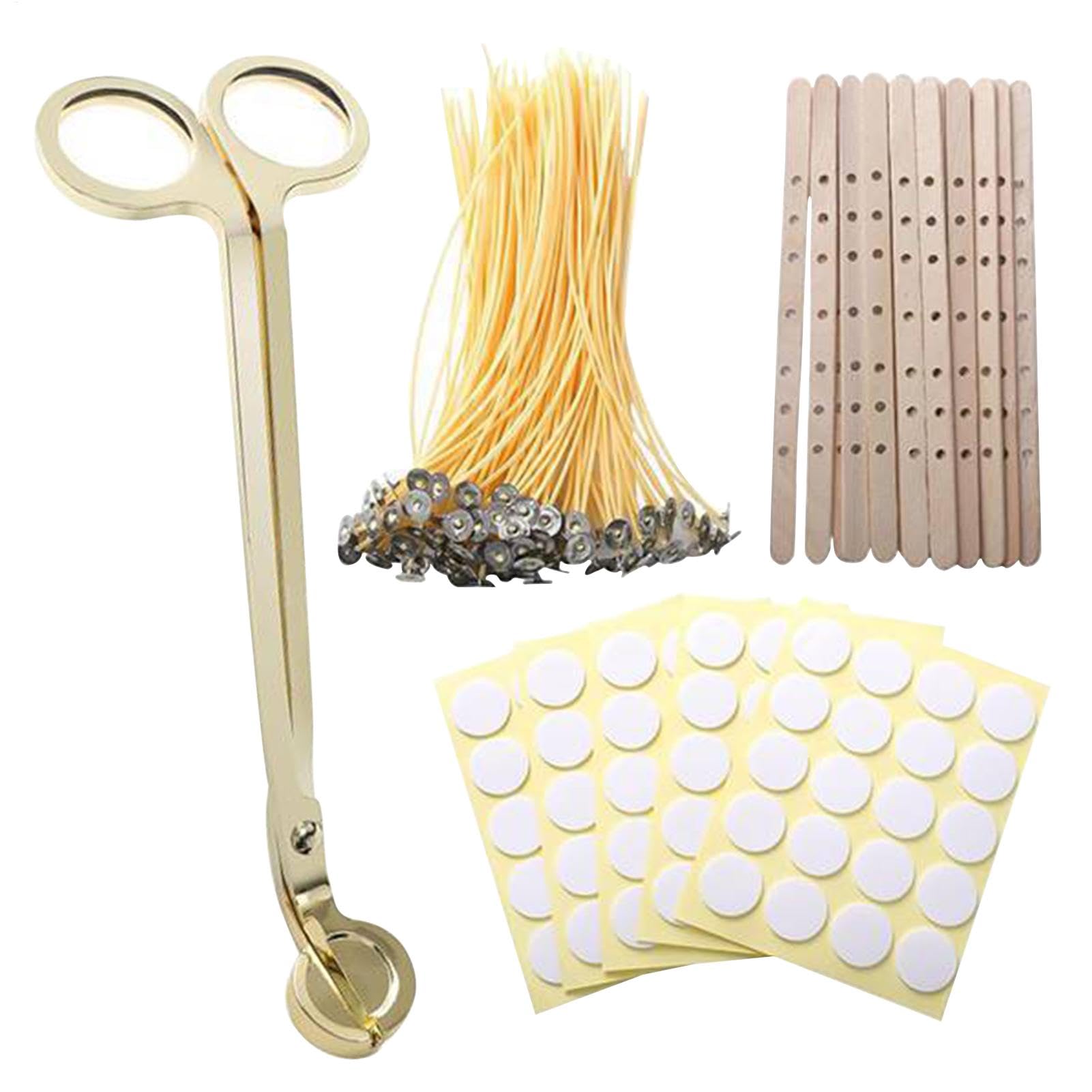 Kit de mèches de bougies sans fumée pour une combustion propre et stable