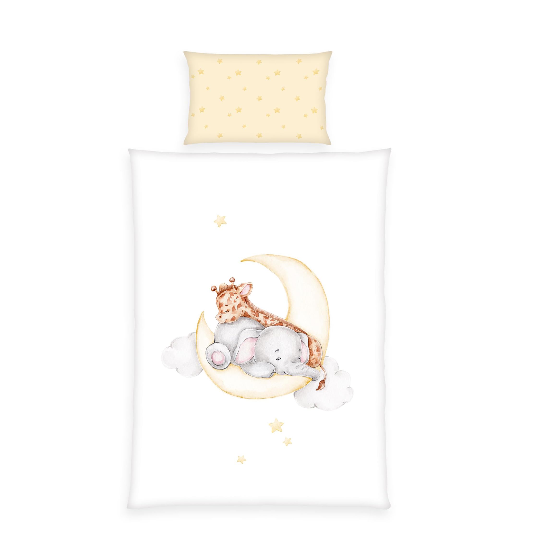 Herding Baby Best Flanell-Bettwäsche Sleeping on the Moon (MADE IN GREEN by OEKO-TEX)