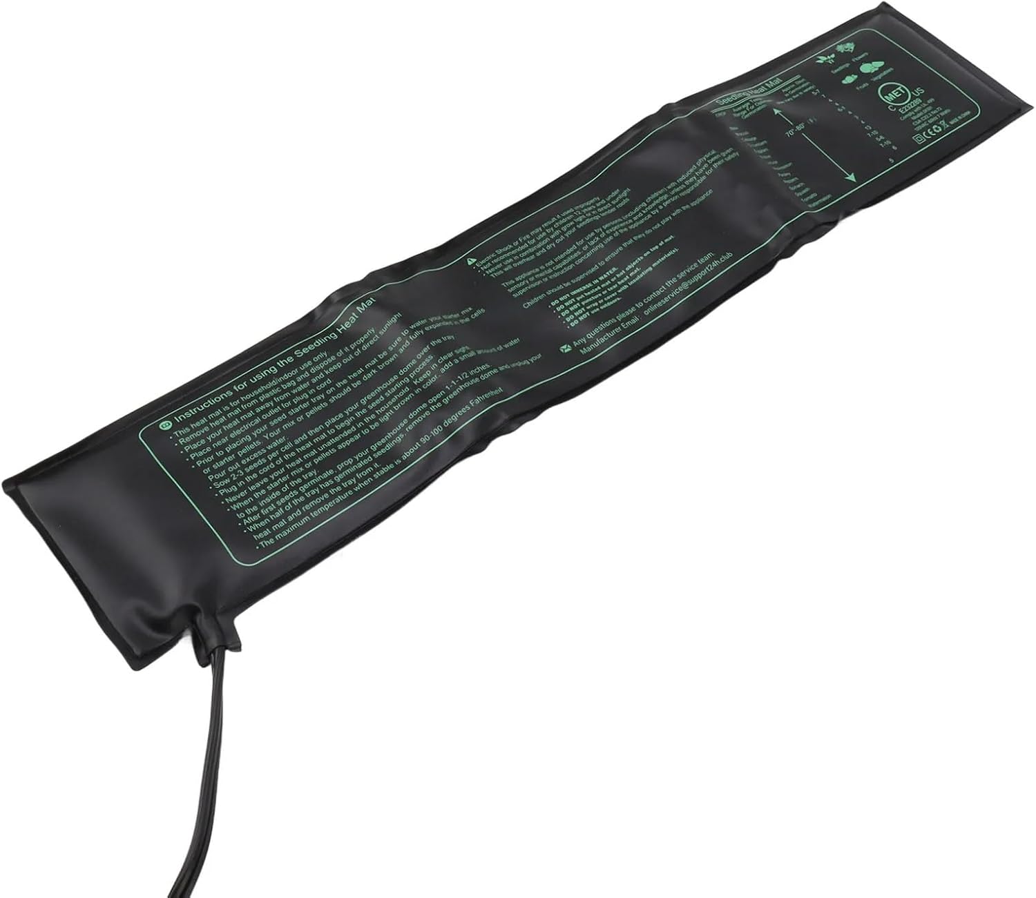 Heat Mat for Plants Seedling Heat Mat Waterproof Foldable Safe Seedling Heating Pad for Indoor Plants Germination Hydroponic Seedling Heating Pad