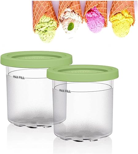 246 Pintas Creami Deluxe, para Ninja Creami, 16 oz Creami Deluxe Pintas seguras y a prueba de fugas compatibles con la serie NC301 NC300 NC299AMZ