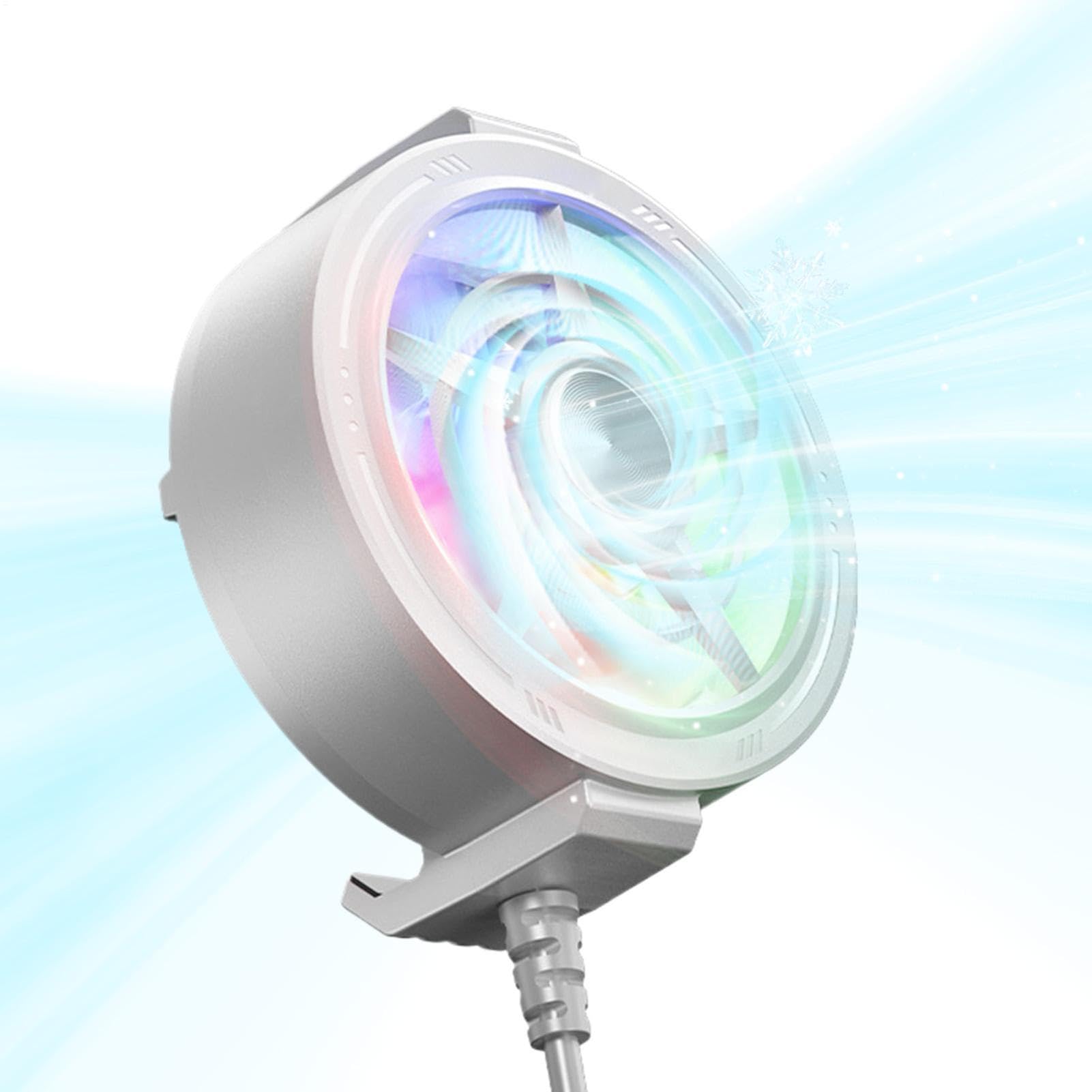 Cooler Ventilador de Celular Portátil, Leve, Silencioso E Iluminado | Ventilador