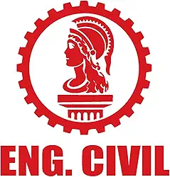 Adesivo Profissão Engenharia Civil para Estudantes Engenheiro Ideal para notebook carro portas Parede vários tamanhos (VERMELHO, 57x59,7cm)