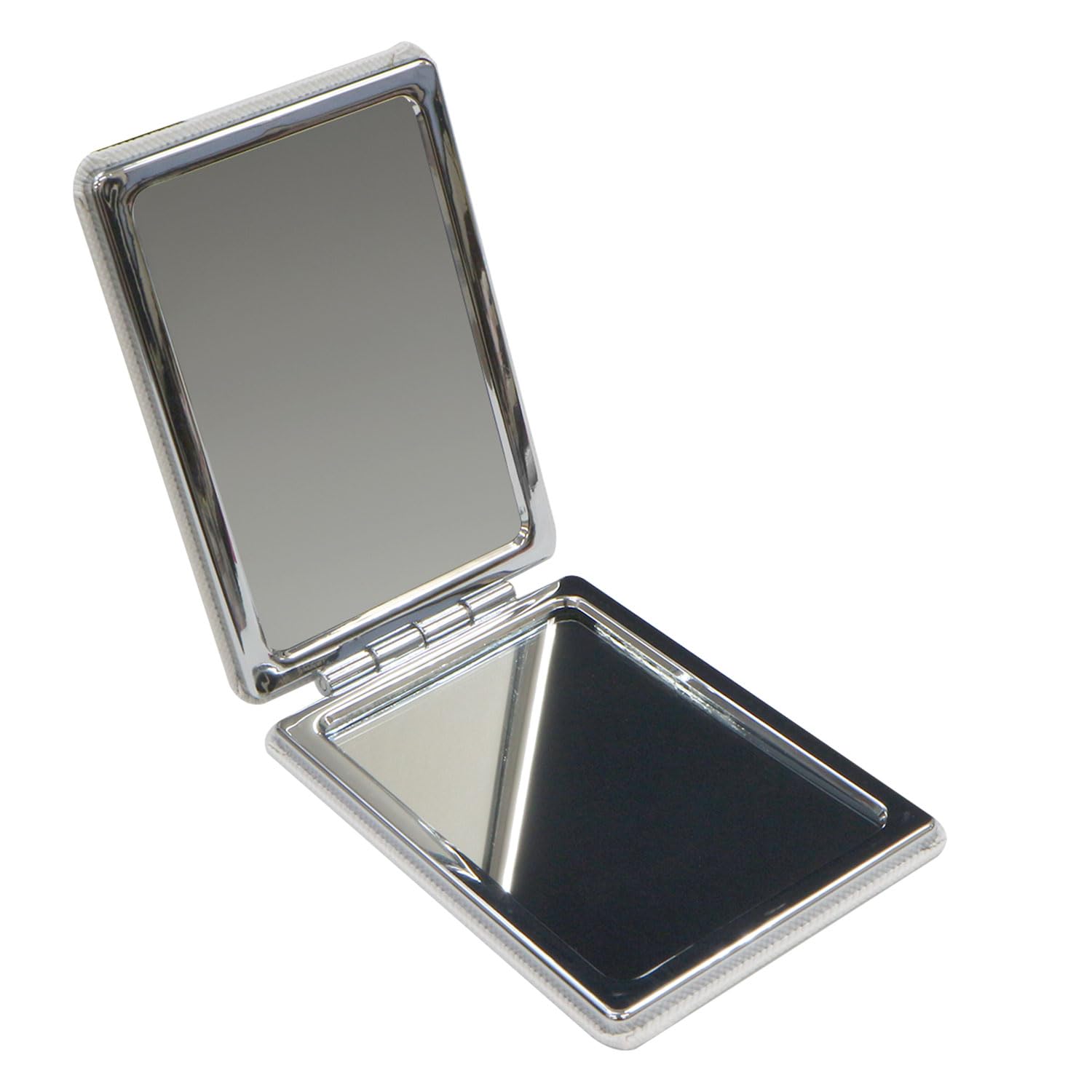 Amazon | 両面コンパクトミラー 拡大鏡 四角 【ホワイト】 白 2倍 化粧