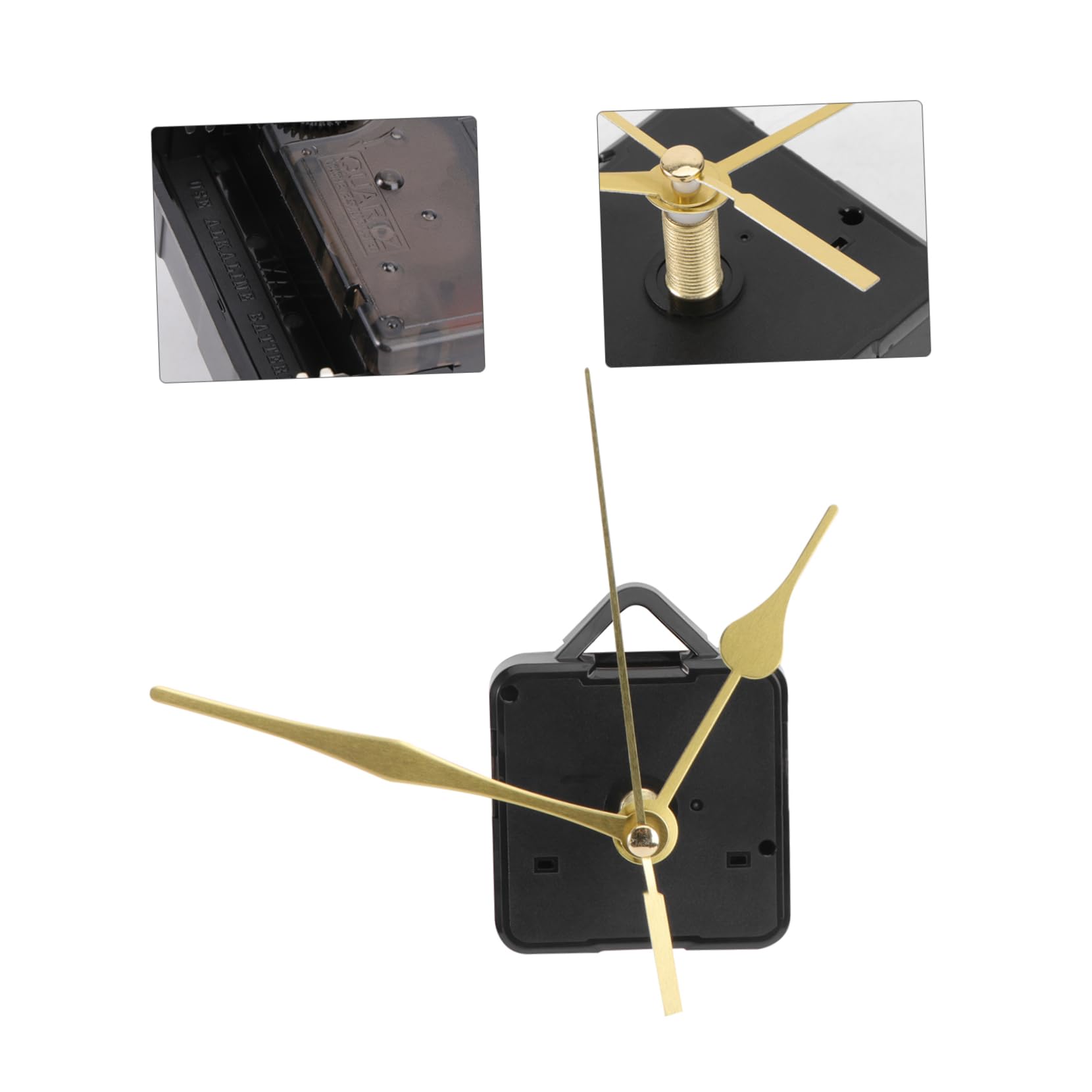 Housoutil Kit De 10 Mécanismes D'horloge Murale Silencieux pour Remplacement D'horloge Murale Pièces De Réparation Ensemble De Mécanismes D'horloge