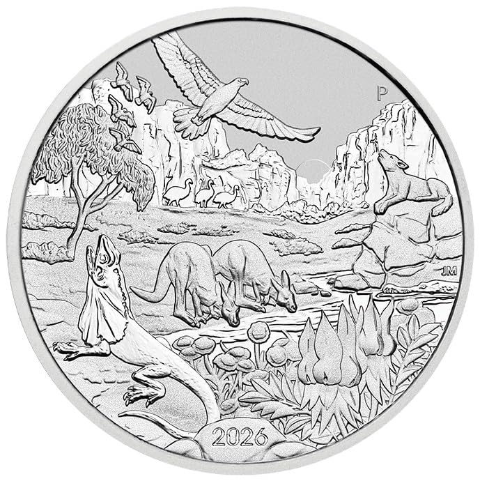 Silbermünze 1 oz Wonders of Australia - The Outback 2026 Perth Mint .999 Silber