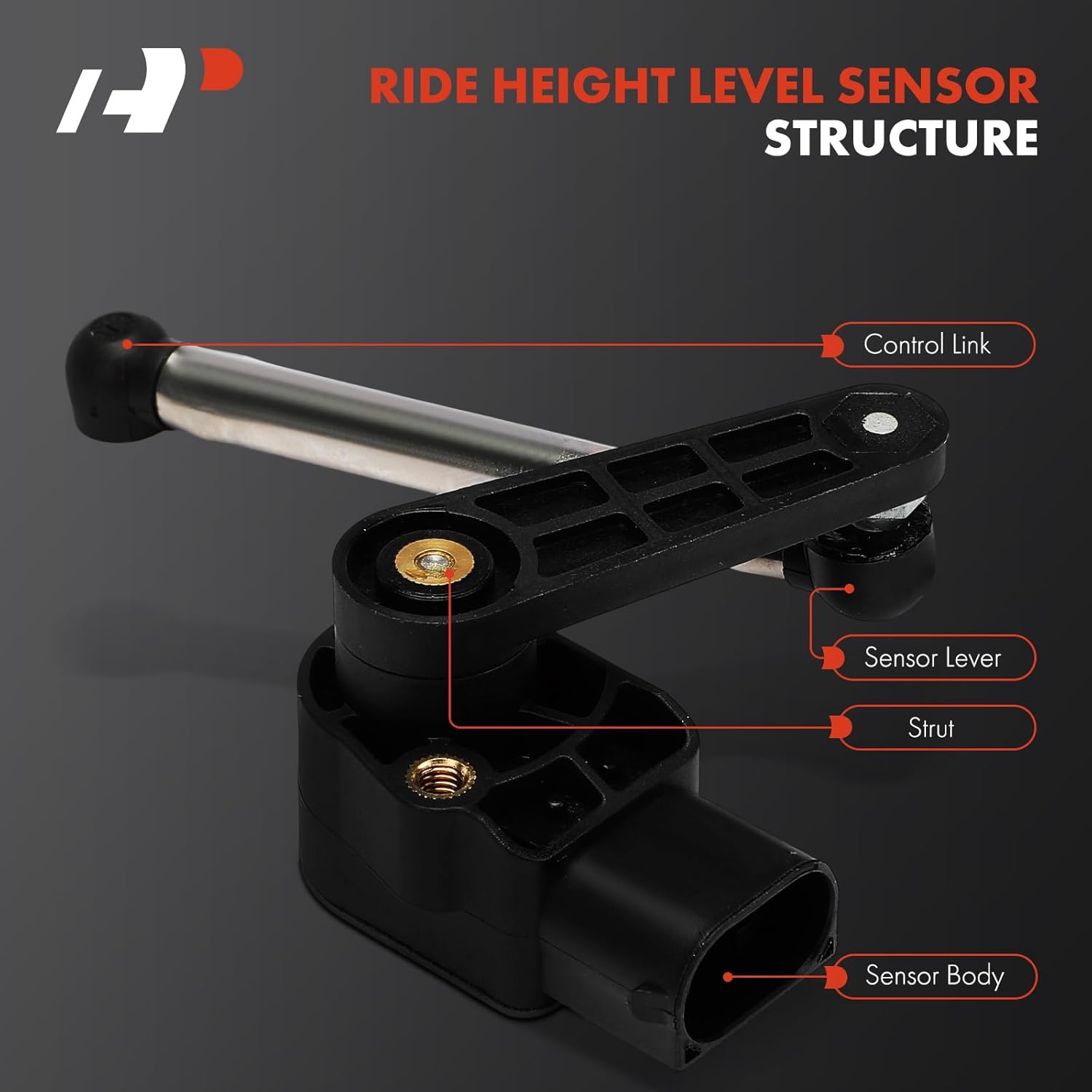 A-Premium Ride Height Level Sensor Compatible with Chrysler 300 2014 2015, Rear Driver and Passenger Side