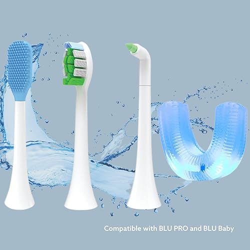 Miniatura 2 de GO SMILE Pro Oral Care - Accesorios de cepillado fácil  Reemplazo de cepillo de dientes de nailon, raspador de lengua de silicona, cepillo